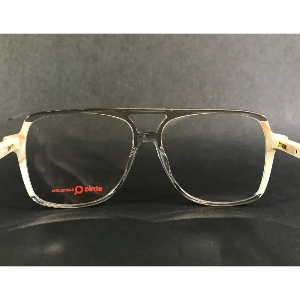 Etnia Barcelona Eyeglasses Frames ATLAS BE Clear Beige Marble Aviator 57-14-138